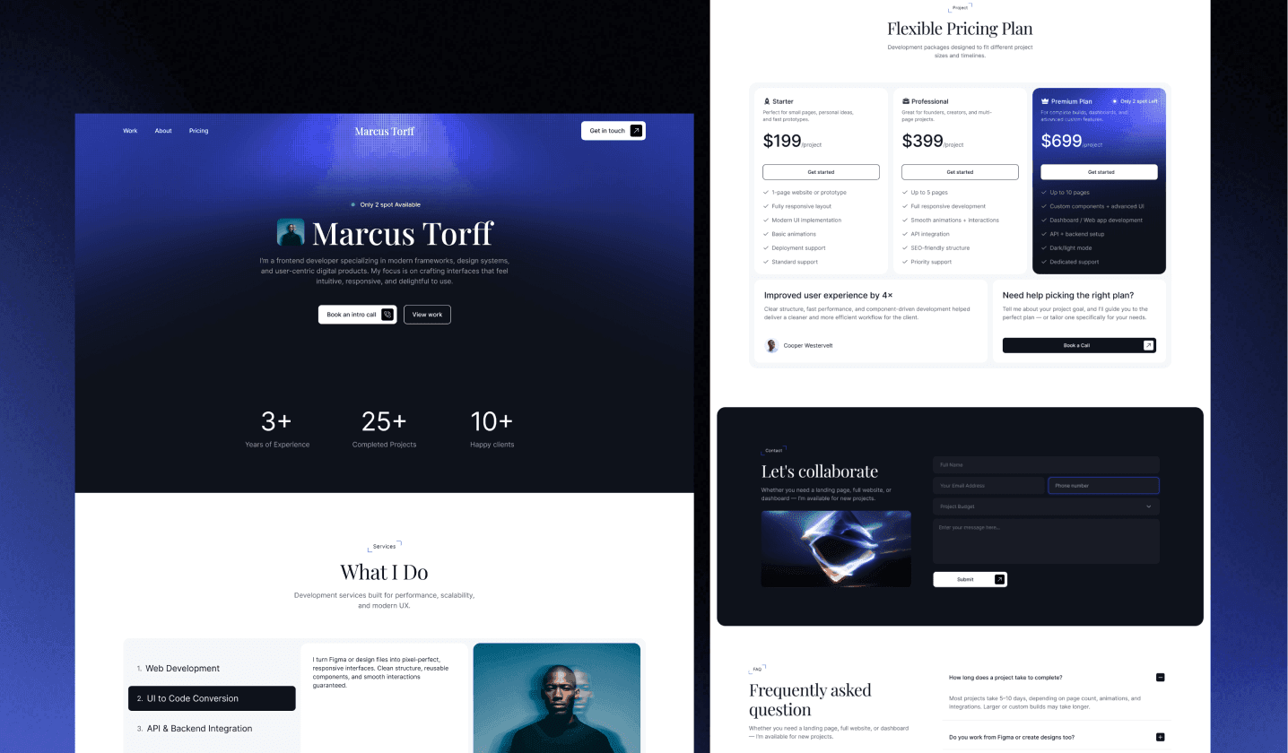 Personal Portfolio - React Developer Portfolio Website Template