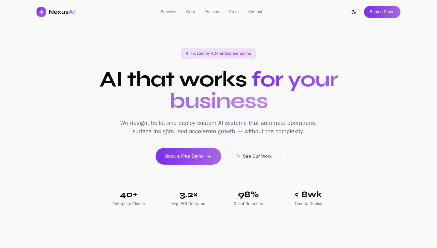 AI Agency Landing Page
