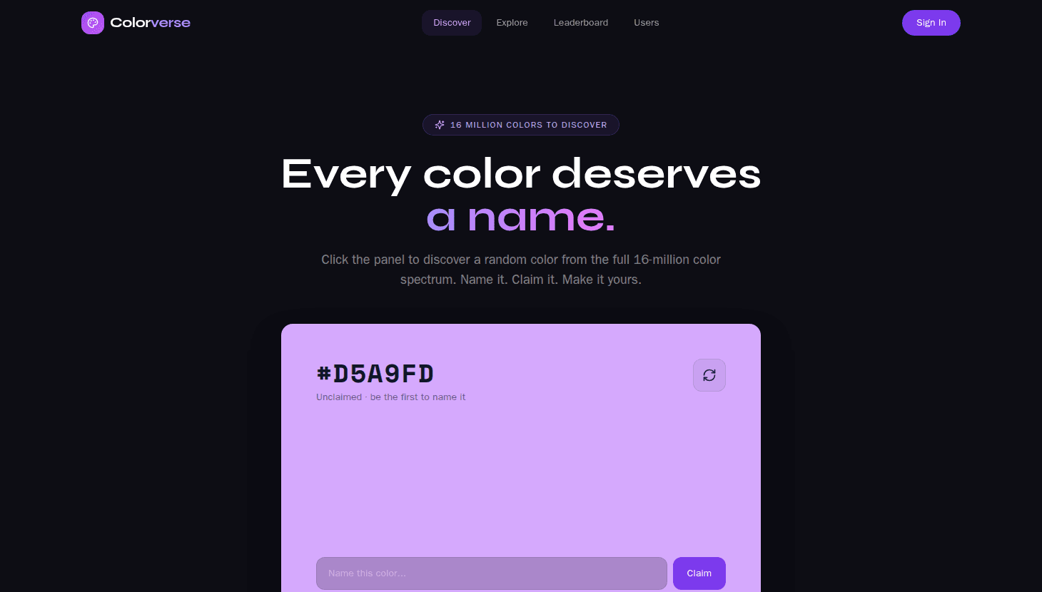 Color Claiming and Naming Platform