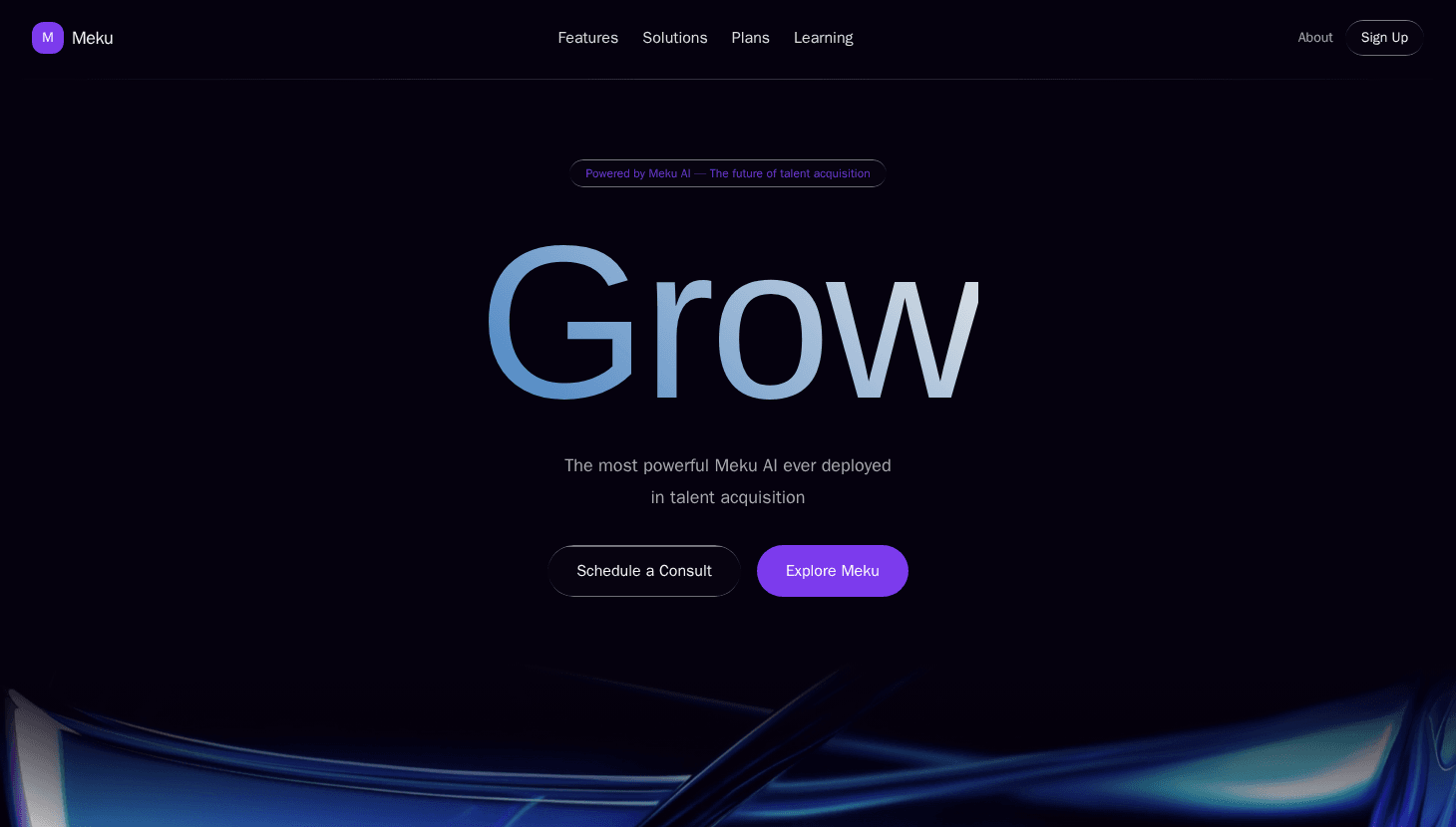 Dark Themed Landing Page for Agency