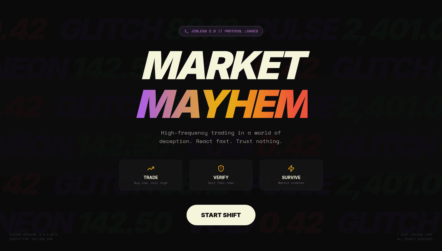 Market Mayhem Financial Arcade Game