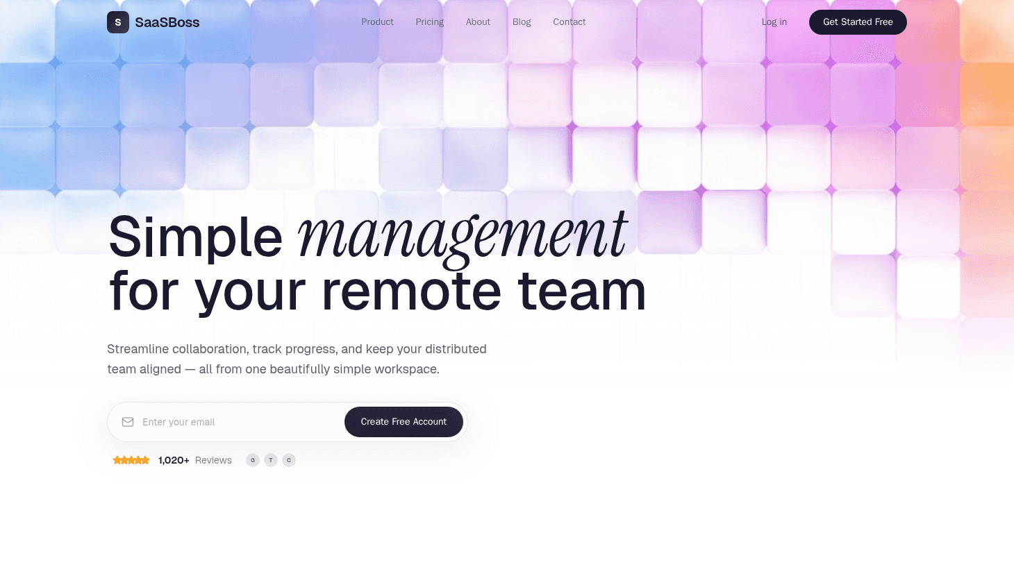 SaaS Boss - SaaS, Product and Software Website