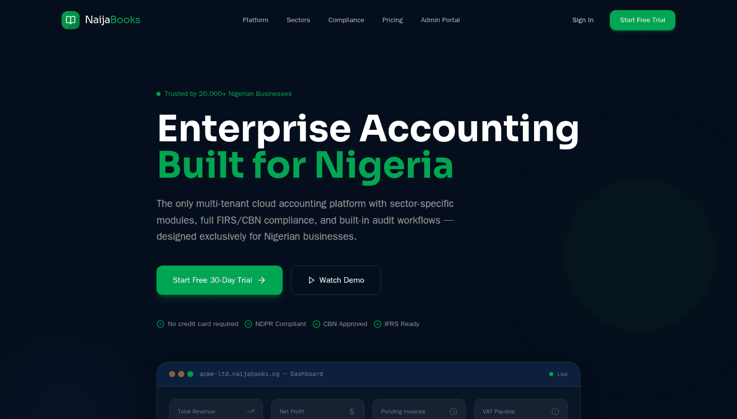 NaijaBooks Enterprise Accounting Platform
