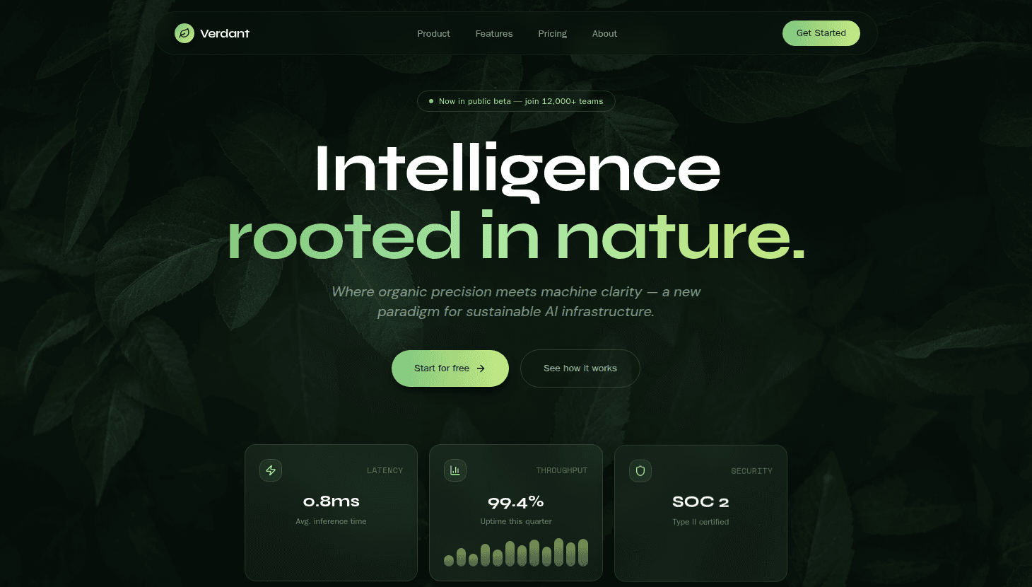 Premium SaaS Landing Page