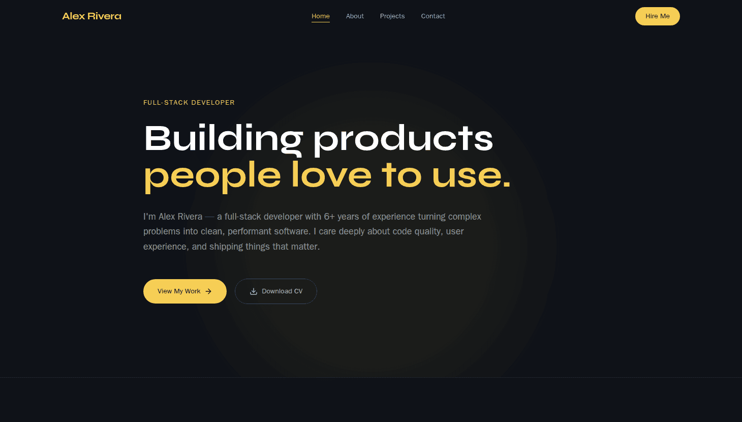 Resume Website Project