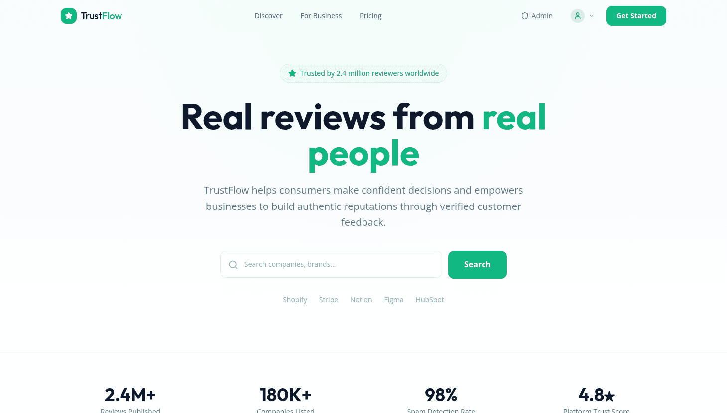Trustpilot-like SaaS Review Platform