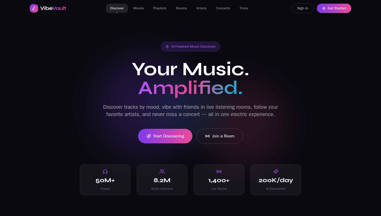 VibeVault Music Discovery Platform