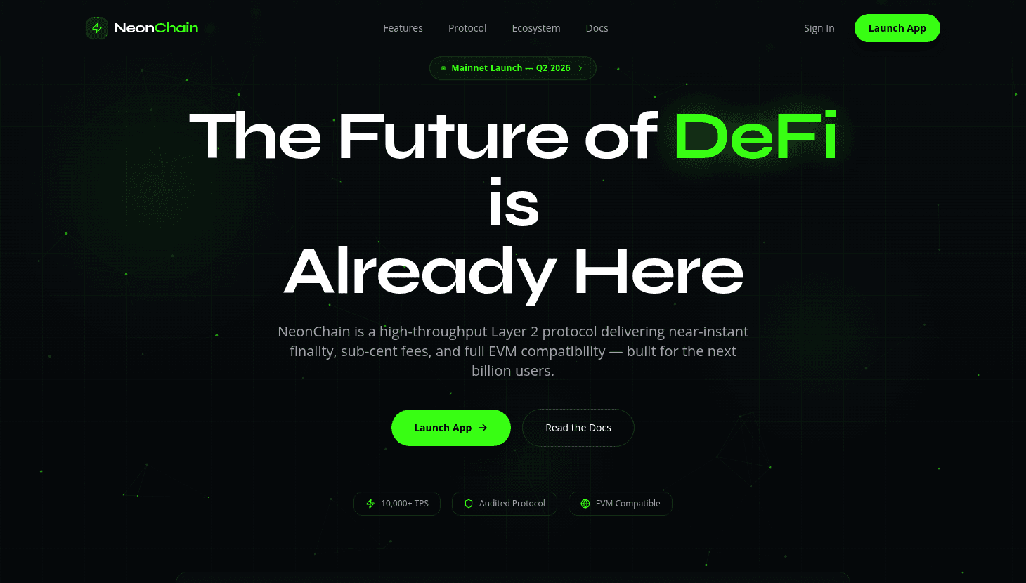 Web3 Startup Landing Page